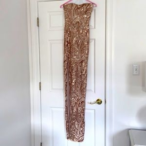 Revolve Rose Gold Gown